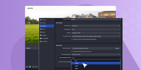Export Screen Recording OBS