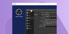 Go To OBS Settings
