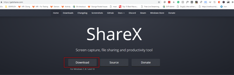 sharex install recorder