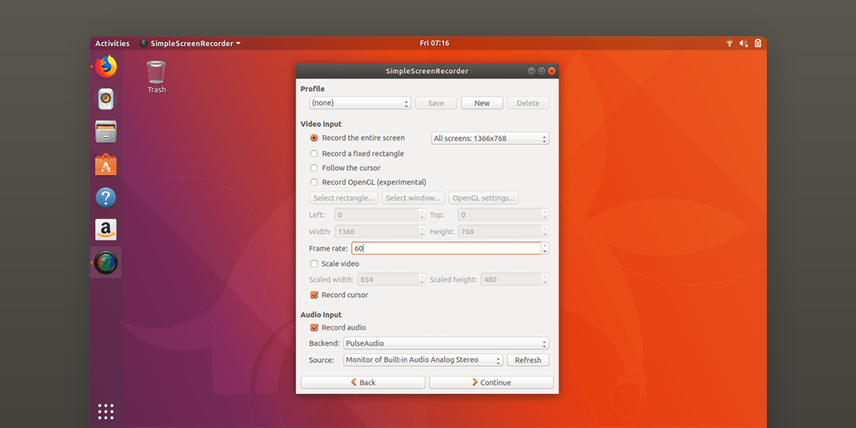 simplescreenrecorder linux